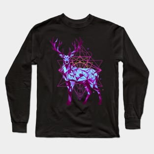 Geometric Deer Long Sleeve T-Shirt